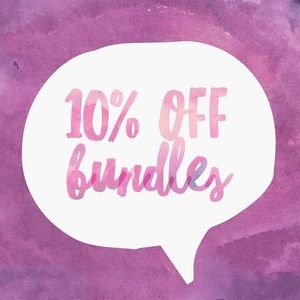 10 % off BUNDLES of 2 items